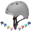 CELOID Kids Bike Helmet,Youth Skateboard Helmets for Ages 8-10-14 Years Boys Girls,Adjustable Multi-Sport Bicycle Skateboarding Football Roller Skating Scooter Rollerblade Balance Bike Helmet,Grey view 1