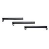 EXREIZST Adjustable 3 in 1 Spreader Bar Set with Premium Soft Pad Leather Straps System Set Expandable Fitness Sports Exercise Training Tool Kit, Black and Red view 2
