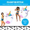 BigMouth Inc. Happy Unicorn Pool Float, Large 4' Wide Inflatable Floatie Tube, Blow Up Swim Ring, Fun Outdoor Summer Pool Party Water Toy view 4