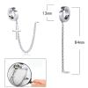 NILSTOREY Earrings for Earbuds Holder Clips, 1 Pair Clip-On Anti Lost Earring Strap for Earbuds (Non Piercing), Wireless Earhooks Earbuds Earphone Holder (Circle Style) view 4