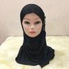 ALEDLE-LIFE Kids Girls Ice Silk Muslim Khimar Hijab Headscarf Elastic Beanie with Crystal Flower Arab Scarf Shawls Neck Wrap Islamic Head Wrap Turban Cap Fashion Rhinestone view 3