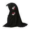ALEDLE-LIFE Kids Girls Crystal Flower Muslim Khimar Hijab Headscarf Elastic Beanie Arab Scarf Shawls Islamic Turban Cap view 1