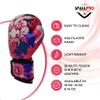 Spall Pro US MMA, Kickboxing, Muay Thai Boxing Leather Gloves for Men & Women Scary Red - 6 OZ view 2