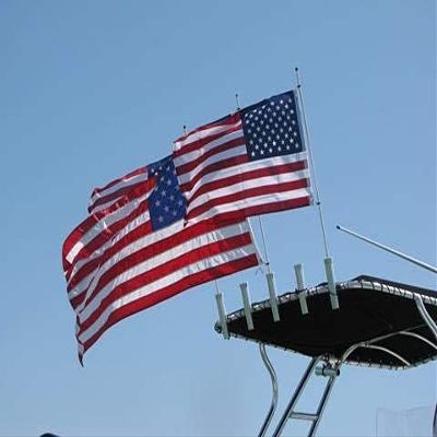 Cool Water Products The Original Rod Holder Boat Flag Pole - No Flag (8 Foot)