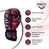 Spall Pro US Boxing Gloves for Kids, Men & Women - Pro Training Sparring Punching Gloves - Muay Thai MMA, Kickboxing Heavy Bag Workout Leather Boxing Gloves Platoon - 6oz Red view 2