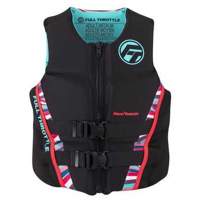 Full Throttle Women's Rapid Dry Flex Back Life Jacket, Large