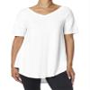 No Nonsense Ultimate Short Sleeve Legging Tee White view 1