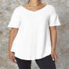No Nonsense Ultimate Short Sleeve Legging Tee White view 3