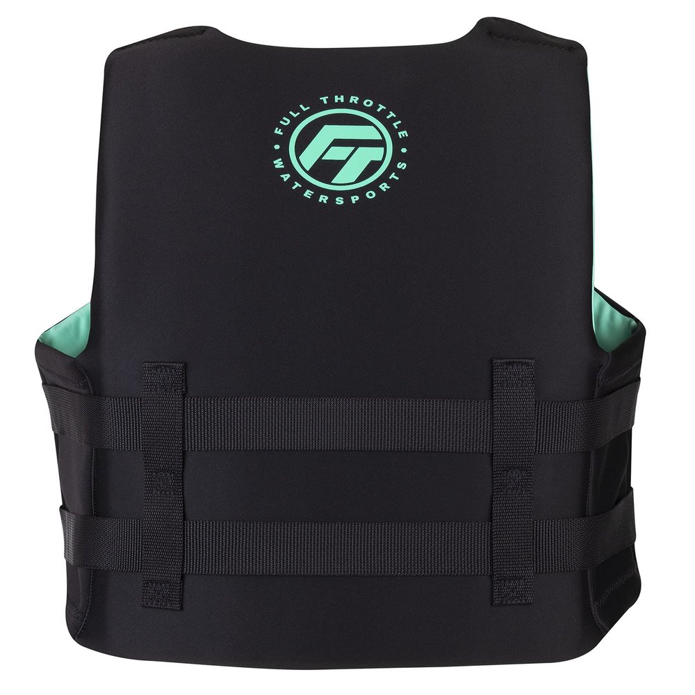 Full Throttle Adult Rapid Dry Neoprene Life Jacket, L/XL, Aqua