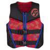 Full Throttle Youth Rapid Dry Flex Back Life Jacket, Red view 1