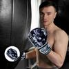 Spall Pro US Boxing Gloves for Kids, Men & Women - Pro Training Sparring Punching Gloves - Muay Thai MMA, Kickboxing Heavy Bag Workout Leather Boxing Gloves Platoon - 10oz White view 3