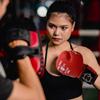 Spall Pro US MMA, Kickboxing, Muay Thai Boxing Leather Gloves for Men & Women Fight Red - 8 OZ view 4