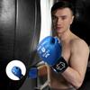 Spall Pro US MMA, Kickboxing, Muay Thai Boxing Leather Gloves for Men & Women Fight Blue - 8 OZ view 3