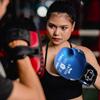 Spall Pro US MMA, Kickboxing, Muay Thai Boxing Leather Gloves for Men & Women Fight Blue - 8 OZ view 4