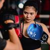 Spall Pro US MMA, Kickboxing, Muay Thai Boxing Leather Gloves for Men & Women Fight Blue - 14 OZ view 3