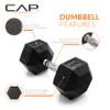 CAP Barbell 40 LB Coated Hex Dumbbell Weight, New Edition view 3