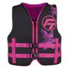 Full Throttle Youth Rapid Dry Neoprene Life Jacket, Pink view 1