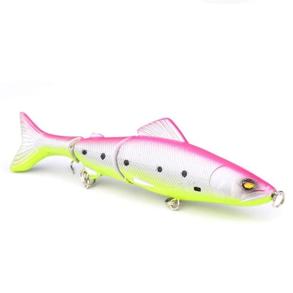 YUNSI Fishing Accessories Sets 1pc Minnow Fishing Lure 130mm 18.5g Multi Jointed Sections Crankbait Artificial Hard Bait Bass Trolling Pike Carp Fishing Tools Fishing Gear (Color : 06)