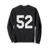 #52 Jersey Uniform Varsity Sports Number, 52nd Birthday Sweatshirt view 1