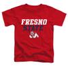 Fresno State Bulldogs Official Stacked Unisex Toddler T Shirt,Red, 3 view 1