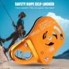 EVTSCAN Self Locking Climbing Rope Grab,Adjustable Fall Protection Rope Grab for 10-13mm Ropes,Lightweight Aluminum Safety Ascender for Rock Climbing Rappelling Rescue view 2