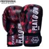 Spall Pro US Boxing Gloves for Kids, Men & Women - Pro Training Sparring Punching Gloves - Muay Thai MMA, Kickboxing Heavy Bag Workout Leather Boxing Gloves Platoon - 10oz Red view 3