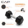 CAP Barbell 15 LB Coated Hex Dumbbell Weight, New Edition view 3