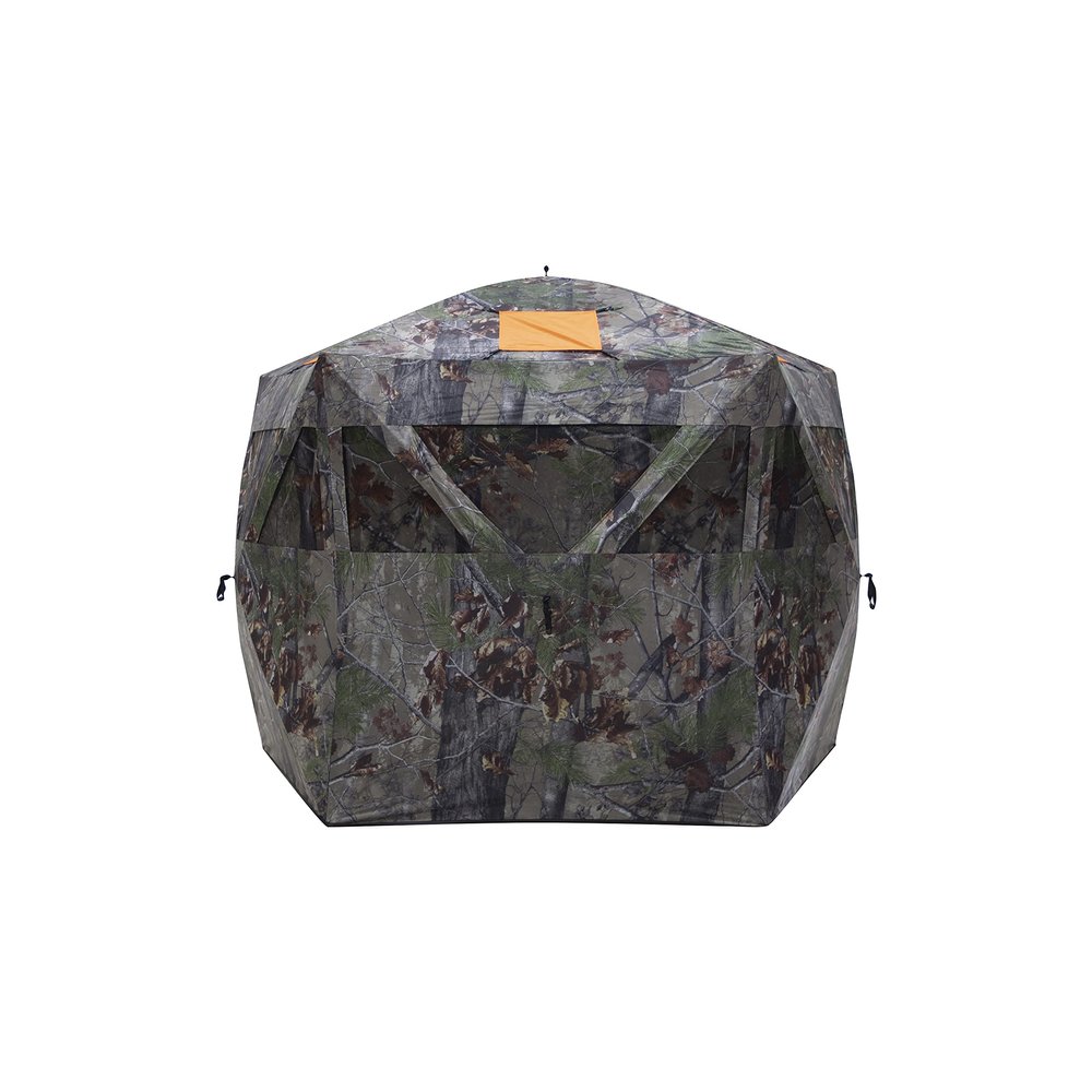Barronett Blinds Feather Five, Portable Hunting Blind, Huge Interior, Lightweight, 4-Person, Bloodtrail Backwoods, 72 x 84 x 84, FF500BW