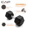 CAP Barbell 35 LB Coated Hex Dumbbell Weight, New Edition view 3
