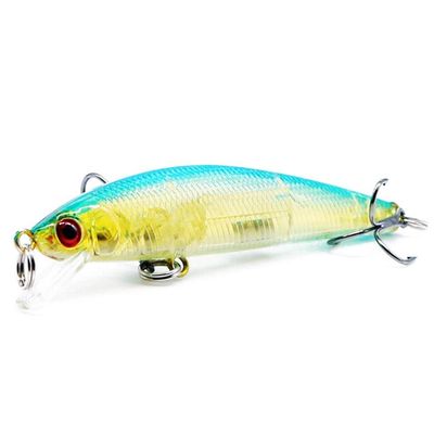 YUNSI Fishing Accessories Sets 1pc Quality Laser Minnow Fishing Lure 7.5g 8.5cm Hard Crankbait Wobblers Artificial Floating Jerkbait Trolling Bass Isca Carp Fishing Gear (Color : 07)