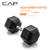 CAP Barbell 45 LB Coated Hex Dumbbell Weight, New Edition view 2