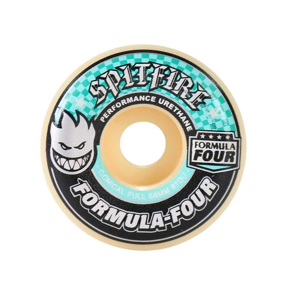 Spitfire F4 97 Conical Full Skateboard Wheels - Natural - 56mm