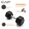CAP Barbell 20 LB Coated Hex Dumbbell Weight, New Edition view 3