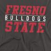 Fresno State Bulldogs Official Between The Lines Unisex Youth T Shirt,Charcoal, Medium view 2