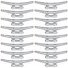 MarineNow Galvanized Iron Dock Cleat Choose Size 4", 6", 8", 10", 12", 14" and Pack Size (6", 16-Pack) view 1