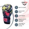 Spall Pro US MMA, Kickboxing, Muay Thai Boxing Leather Gloves for Men & Women Scary Green - 6 OZ view 2