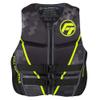 Full Throttle Adult Rapid Dry Flex Back Life Jacket, Green, Medium view 1