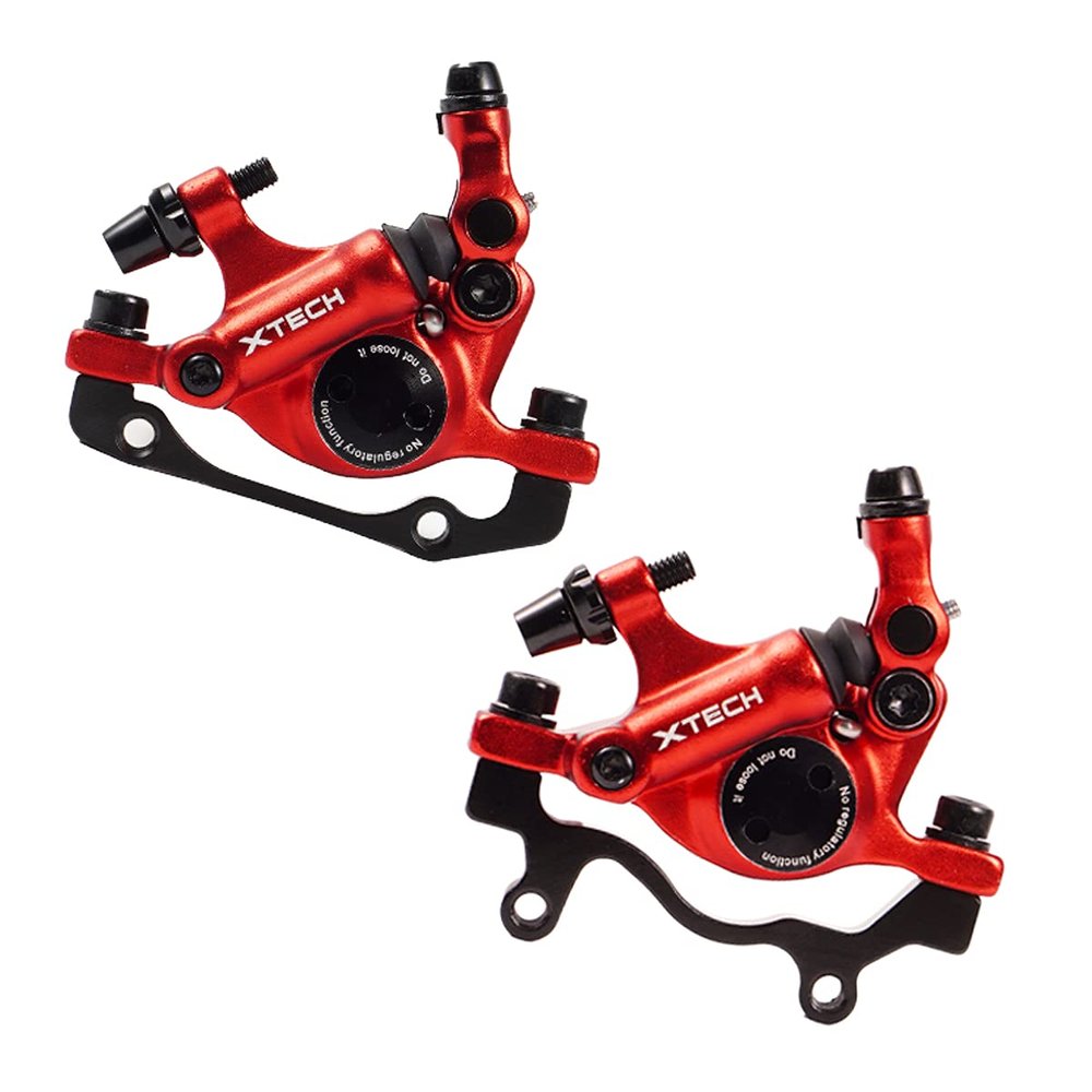 CNC MTB Hydraulic Disc BrakeBike Front and Rear Line Pulling Hydraulic Disc BrakeRed.
