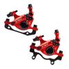 CNC MTB Hydraulic Disc BrakeBike Front and Rear Line Pulling Hydraulic Disc BrakeRed. view 1
