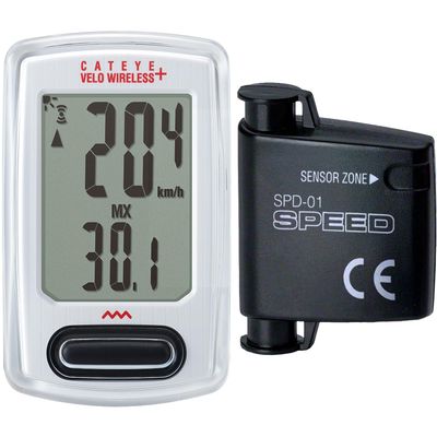 CATEYE - Velo Wireless Plus Bike Computer (White)