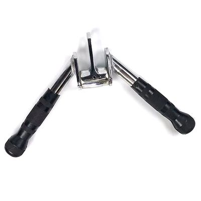LKP Press Down V-Shaped Bar Cable Attachment Pulldown Bar Multi Gym Exercise Handle Revolving Pull Down Attachment for Fitness Workout