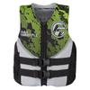 Full Throttle Junior Hinged Rapid Dry Neoprene Life Jacket, Green view 1
