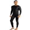 Yeeye Men's One Piece Turtleneck Zipper Leotard Full Bodysuit Stretchy Unitard Costume Dancewear Black X-Large view 2