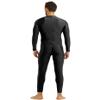 Yeeye Men's One Piece Turtleneck Zipper Leotard Full Bodysuit Stretchy Unitard Costume Dancewear Black X-Large view 4
