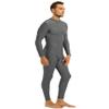 Yeeye Men's One Piece Turtleneck Zipper Leotard Full Bodysuit Stretchy Unitard Costume Dancewear Grey Medium view 3