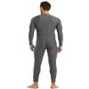 Yeeye Men's One Piece Turtleneck Zipper Leotard Full Bodysuit Stretchy Unitard Costume Dancewear Grey Medium view 4