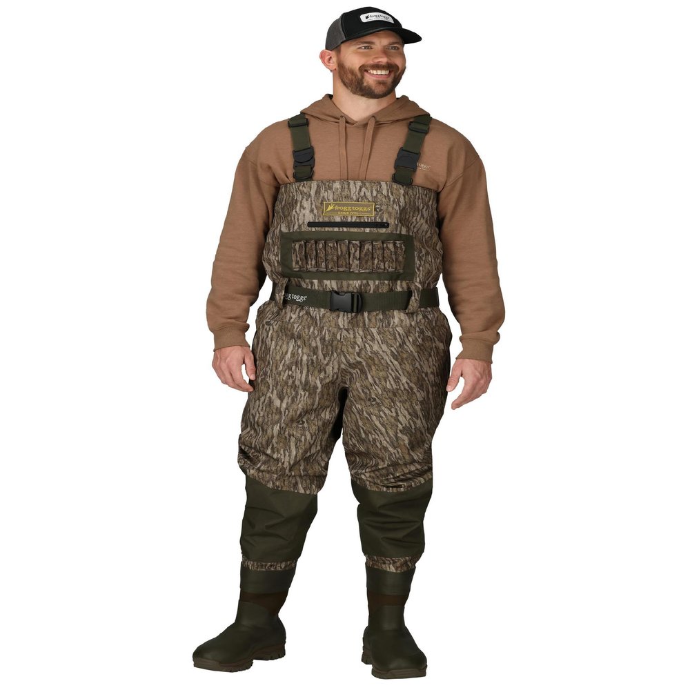 FROGG TOGGS Men's Standard Grand Refuge 3.0 Bootfoot Hunting Wader with Removable Insulation Liner, Mossy Oak Bottomland, 11