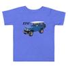 1985 FJ40 Vintage SUV 4WD Toddler Short Sleeve Tee Heather Columbia Blue view 1