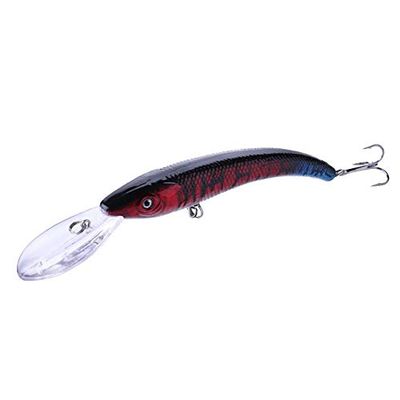 YUNSI Fishing Accessories Sets 1pc Wobbler Fishing Lures 15.5cm/16g Artificial Hard Bait Minnow Crankbait Swim Bass Trolling Pike Carp Fishing Tackle Fish Bait Fishing Gear (Color : 6)