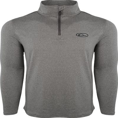 Drake Waterfowl Microlite Performance Half Zip Charcoal 2Xlarge